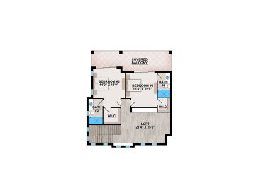 2nd Floor Plan, 070H-0032