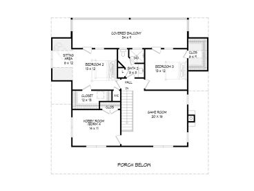 2nd Floor Plan, 062H-0207