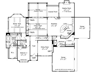1st Floor Plan, 086H-0035
