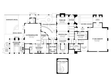 1st Floor Plan, 064H-0089
