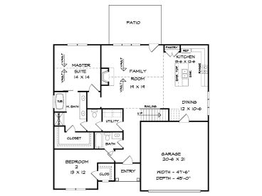 1st Floor Plan, 019H-0218