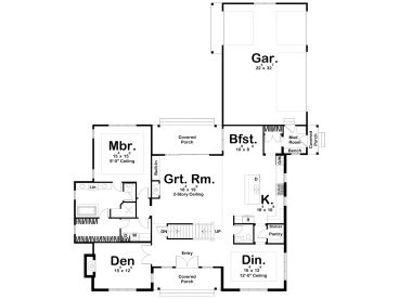 1st Floor Plan, 050H-0406