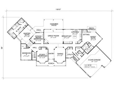 Floor Plan, 036H-0027