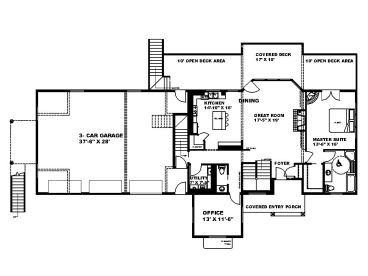 1st Floor Plan, 012H-0280