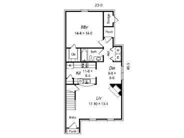 1st Floor Plan, 061H-0033