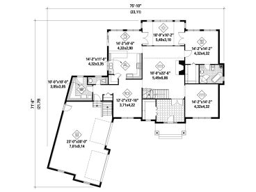 1st Floor Plan, 072H-0223