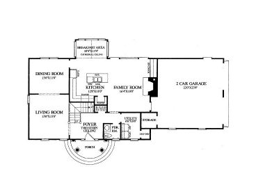 1st Floor Plan, 063H-0143