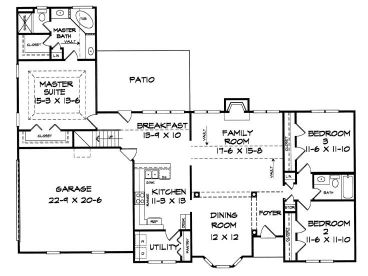 1st Floor Plan, 019H-0013