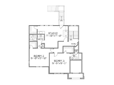 2nd Floor Plan, 055H-0006
