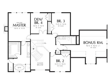 2nd Floor Plan, 034H-0336