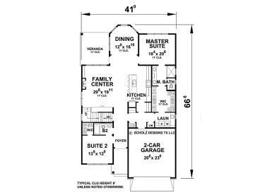 1st Floor Plan, 031H-0276