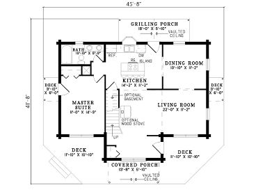 1st Floor Plan, 025L-0054