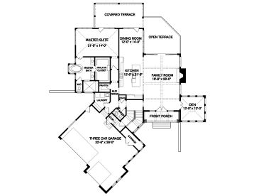 1st Floor Plan, 029H-0126