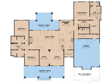1st Floor Plan, 074H-0109