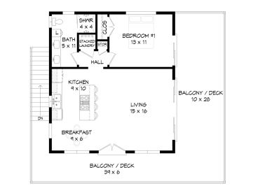 2nd Floor Plan, 062G-0437