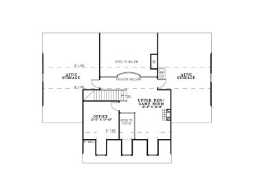 2nd Floor Plan, 025H-0143