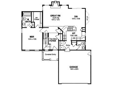 1st Floor Plan, 014H-0023