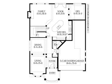 1st Floor Plan, 035H-0009
