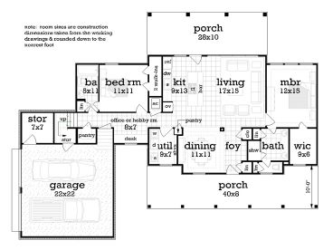 1st Floor Plan, 021H-0259