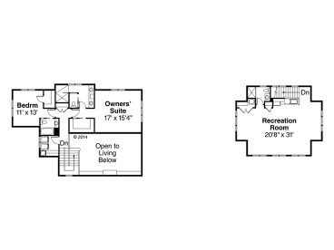 2nd Floor Plan, 051H-0245