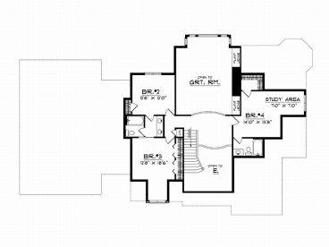 2nd Floor Plan, 020H-0024