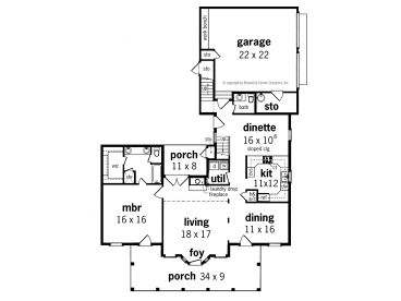 1st Floor Plan, 021H-0142