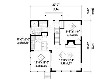 1st Floor Plan, 072H-0221
