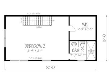 2nd Floor Plan, 068H-0047