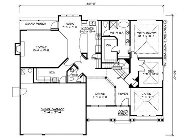 1st Floor Plan, 035H-0052