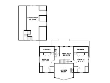 2nd Floor Plan, 012H-0242