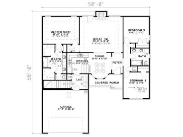 Floor Plan, 025H-0020