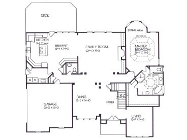 1st Floor Plan, 045H-0034