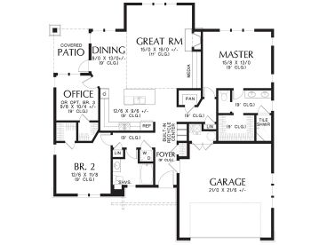 Floor Plan, 034H-0265