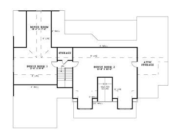 2nd Floor Plan, 025H-0187