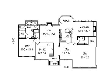 1st Floor Plan, 061H-0098