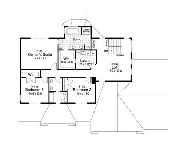 2nd Floor Plan, 023H-0138