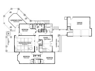 2nd Floor Plan, 058H-0045