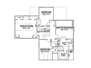 2nd Floor Plan, 058H-0093