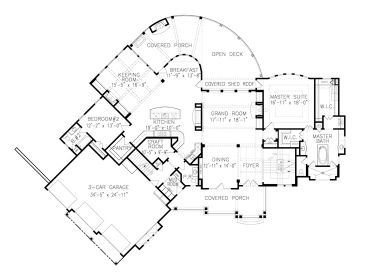 1st Floor Plan, 084H-0001