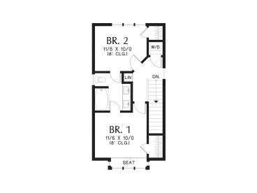 2nd Floor plan, 034H-0468