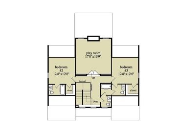 2nd Floor Plan, 053H-0037