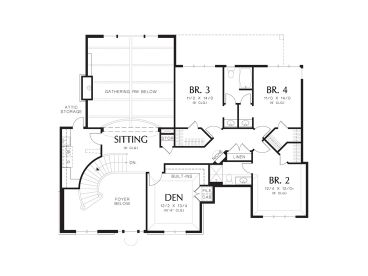 2nd Floor Plan, 034H-0362