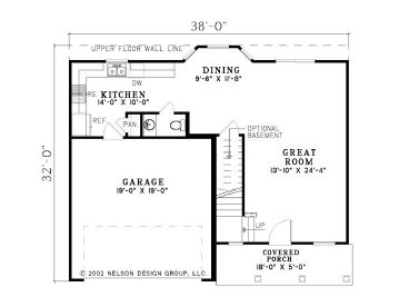 1st Floor Plan, 025H-0129