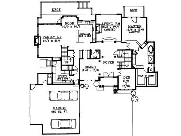 1st Floor Plan, 026H-0050