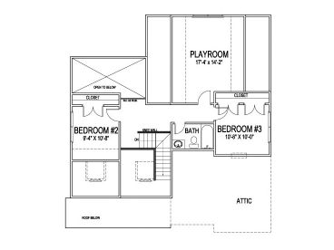 2nd Floor Plan, 058H-0072
