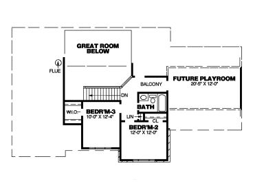 2nd Floor Plan, 011H-0009