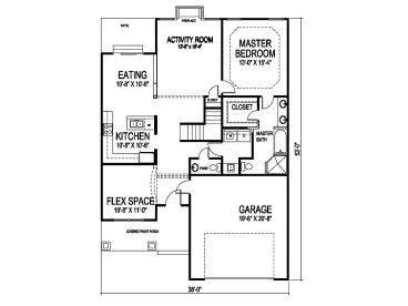 1st Floor Plan, 058H-0095