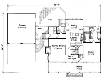 1st Floor Plan, 030H-0047