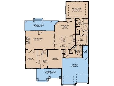 1st Floor Plan, 074H-0179