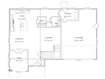 1st Floor Plan, 065H-0063